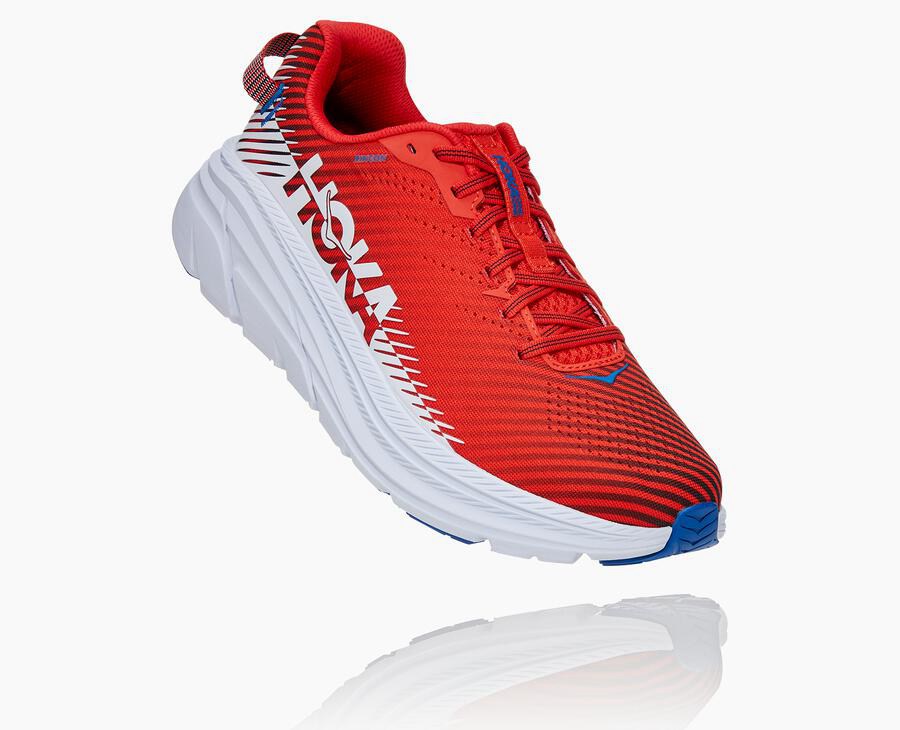 Hoka One One Rincon 2 Löparskor Herr - Röda/Vita - EYTDK-1426